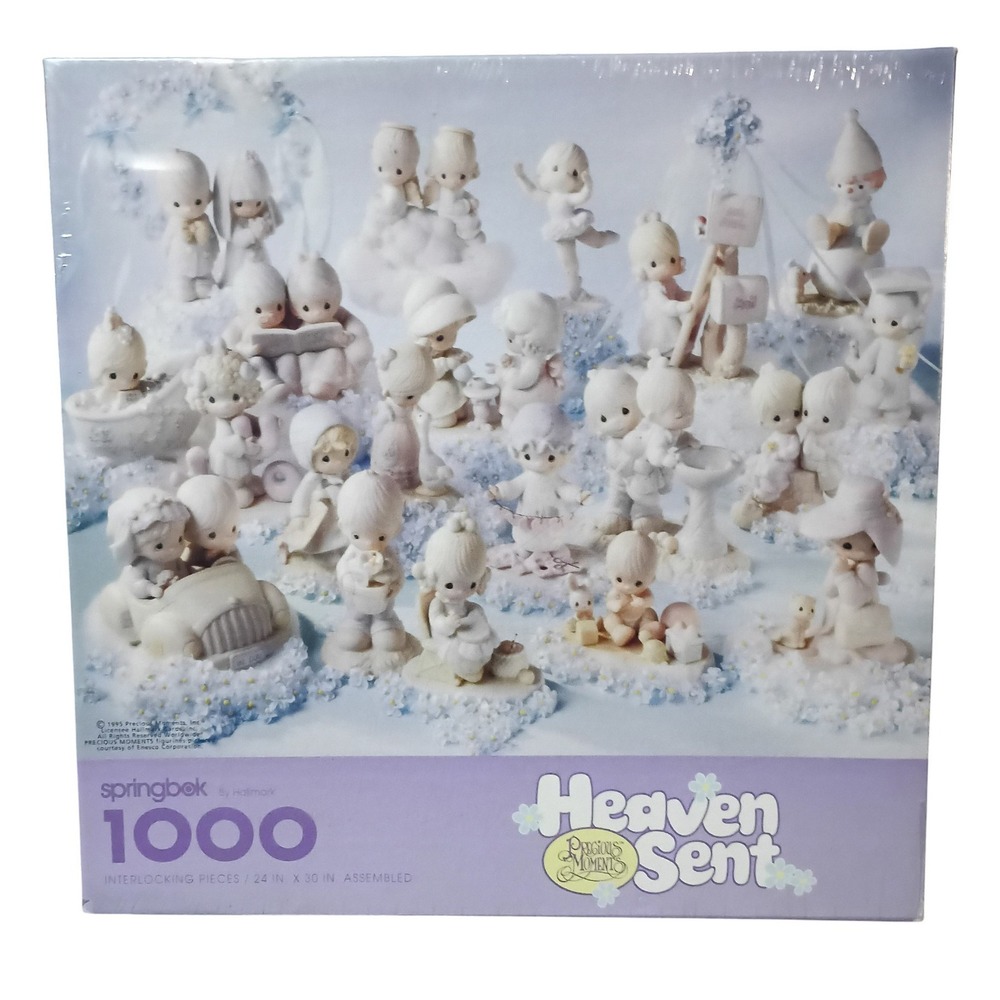 1995 Springbok Precious Moments Heaven Sent 1000 Pc Puzzle Collectors Series